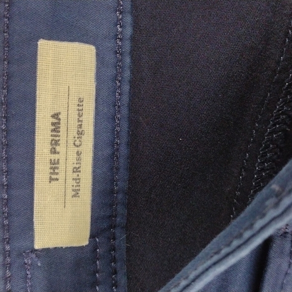AG Adriano Goldschmied The Prima Mid Rise Cigarette Five Pocket Dark Blue Jean - Picture 5 of 12